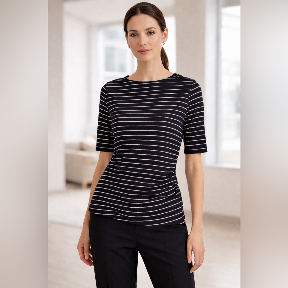 Boss Black & White Ejada Print Women Top